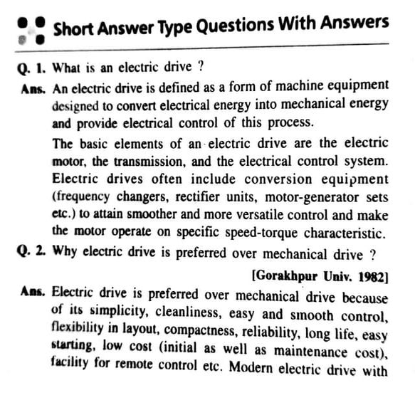 Electrical drives short Question answer.pdf
