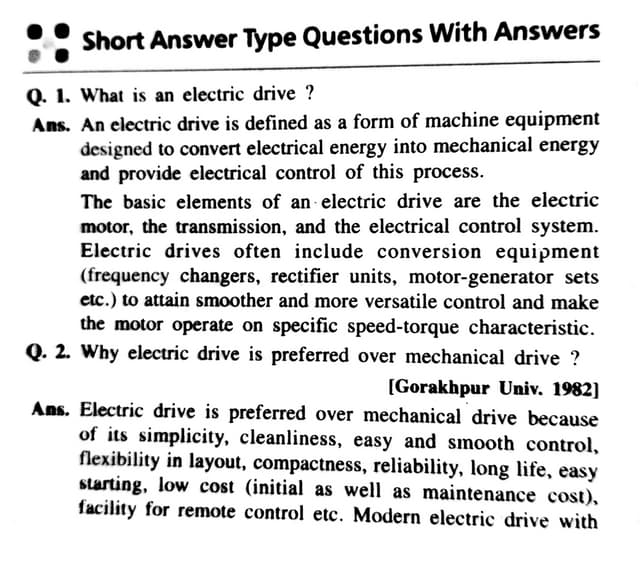 Electrical drives short Question answer.pdf