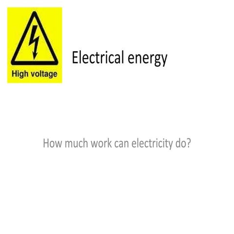 Electrical Energy