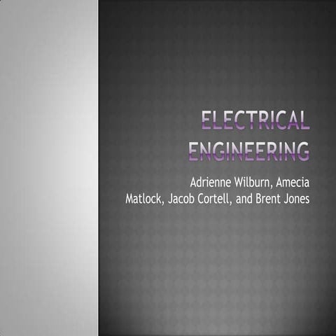 presentation on installation of electrical equipment | PPTX
