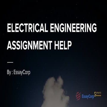 Electrical engineering assignment help