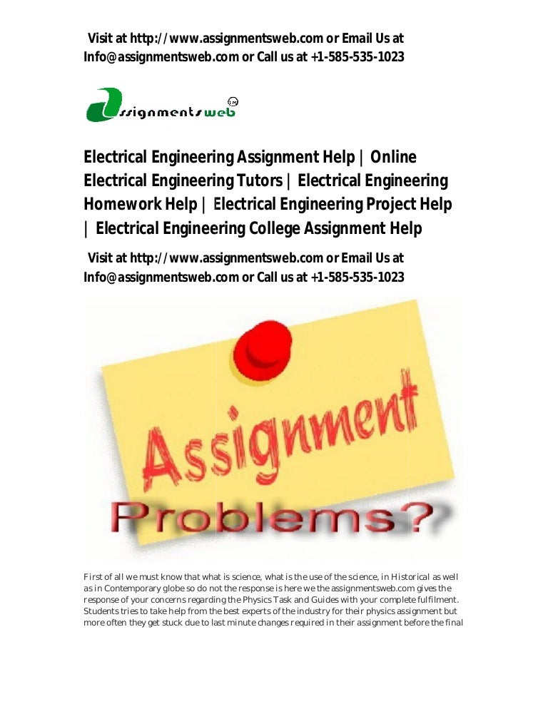 Electrical Engineering Assignment Help Top UK Writers