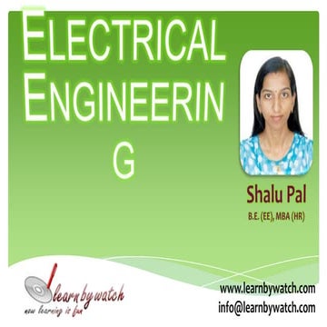 Introduction to Electrical Engineering branch of Engineering