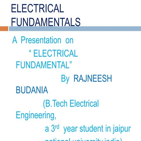 Electrical fundamentals terms