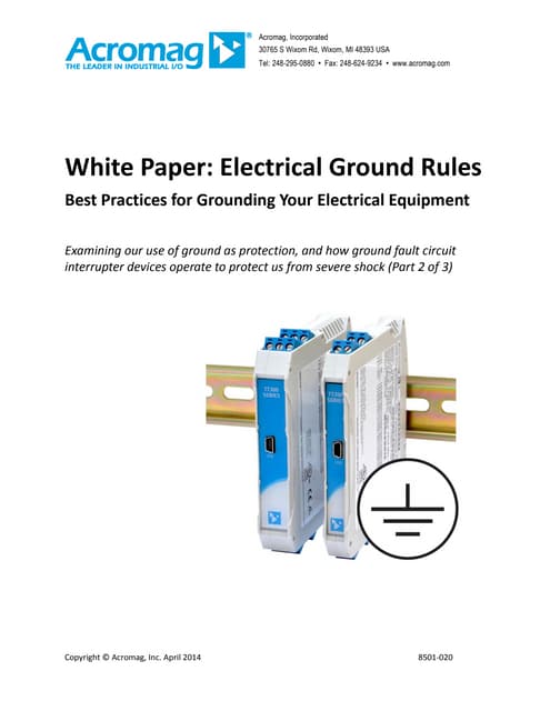 Electrical Ground Rules Part 2
