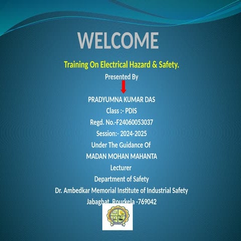 Electrical Hazard & Safety-Pradyumna Kumar Das-F24060053037.pptx