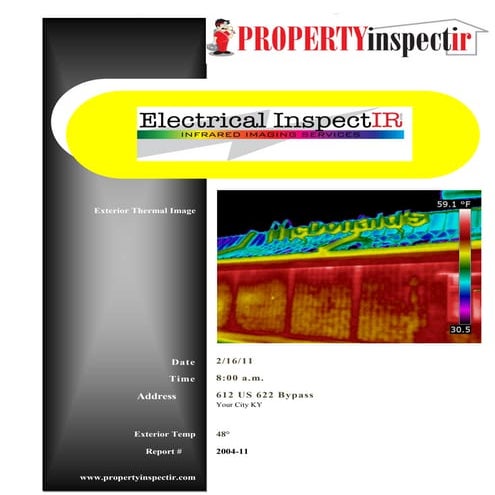 Electrical inspect ir sample report