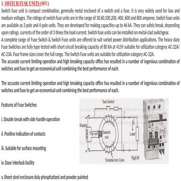 Electrical Installation:Electrical Installation: Components of LT Switchgear:...