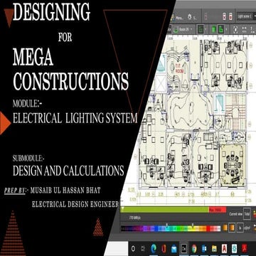 Electrical lighting design and calculations