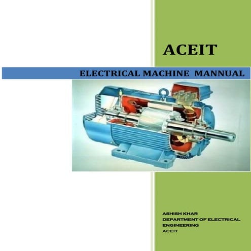 Electrical machine lab