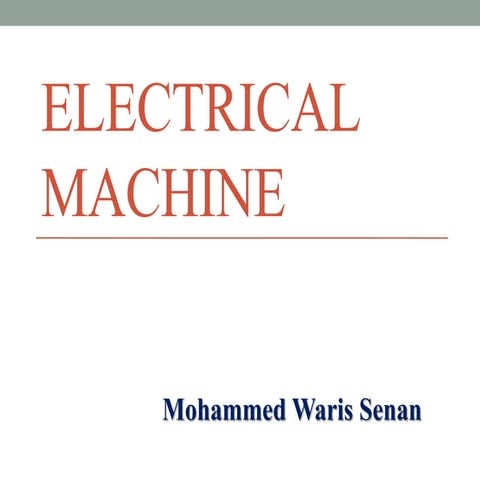 Electrical machine slide share