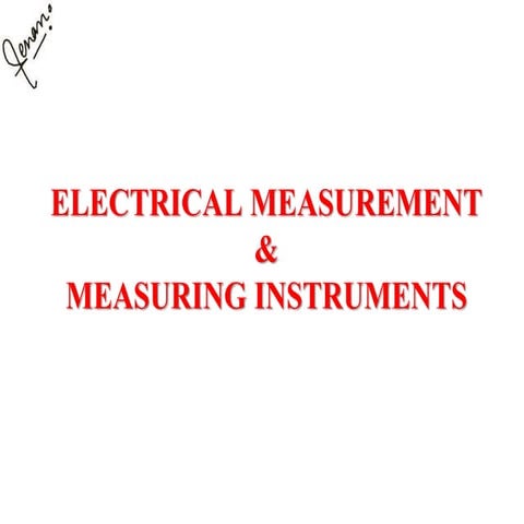 Electrical measurements
