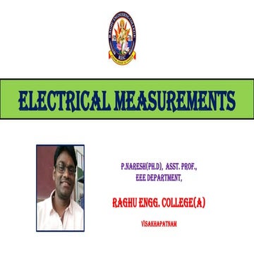 Electrical measurements unit-1-measuring instruments
