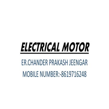 Electrical motor