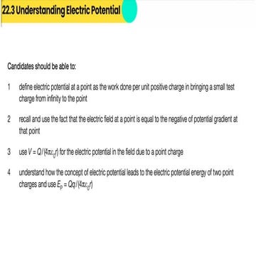 Understanding Electrical Potential Through Electric Field and Line ...