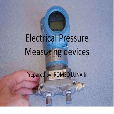 Electrical Pressure Measuring Devices