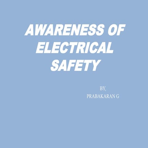 Electrical safety