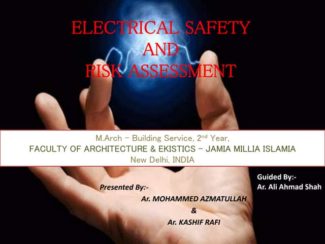 Electrical Safety and Risk Assessments