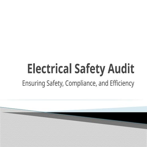 Prevent electrical hazards with a thorough electrical safety audit