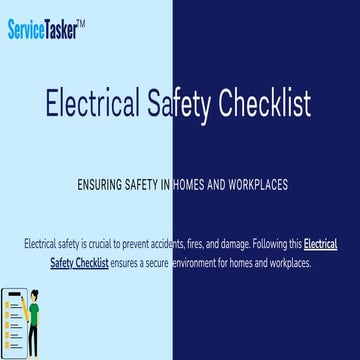 Electrical Safety Checklist in Australia