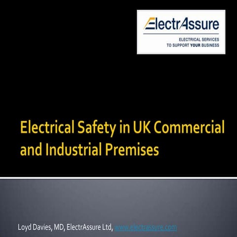 Electrical Safety In Commercial And Industrial Premises  Netlinked