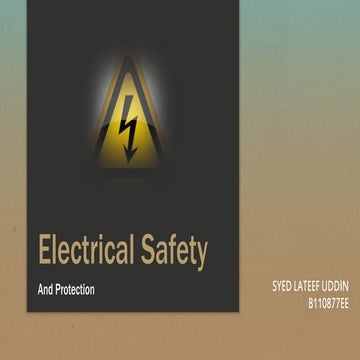 Electrical safety & protection