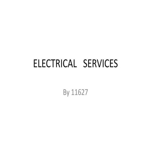 Electrical services