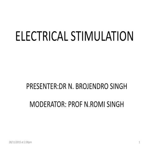 Electrical stimulation