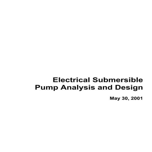 Electrical submersible pump