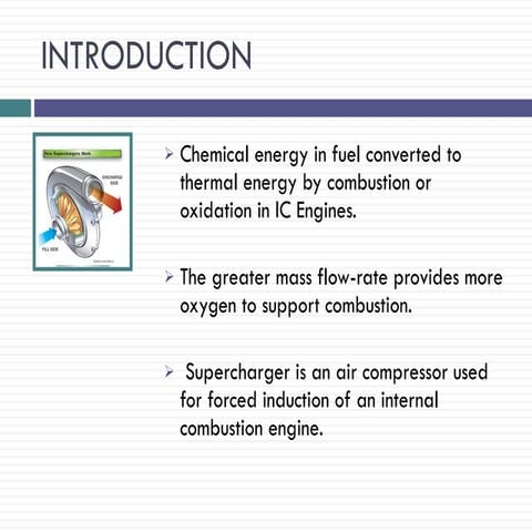 Electrical supercharging