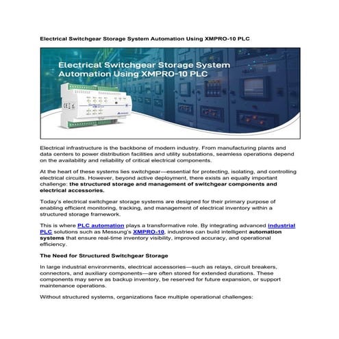 Electrical Switchgear Storage System Automation Using XMPRO-10 PLC.pdf