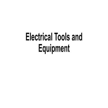 Electrical Tools and Equipment.pptx