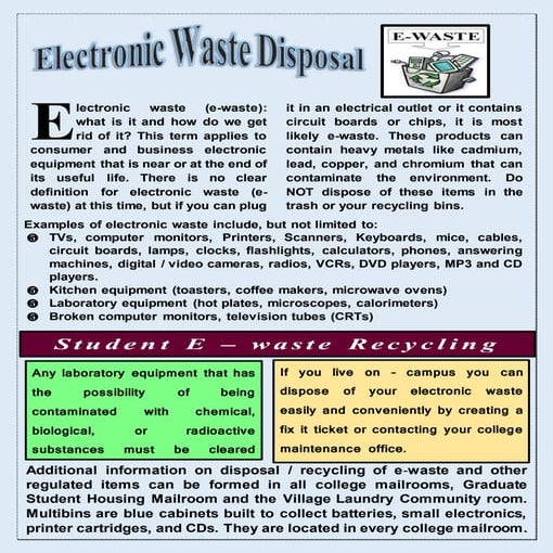 How to Safely Dispose of EWaste and Electronics PDF