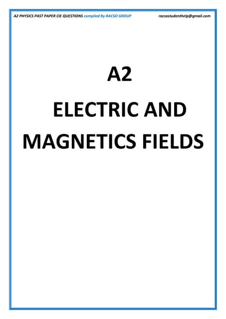 Electric and magenetic field