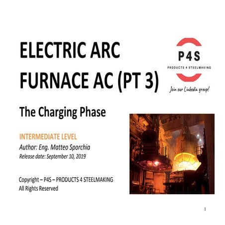 ELECTRIC ARC FURNACE AC (PART 3) - The Charging Phase (steel, steelmaking, ir...