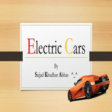 Electric cars