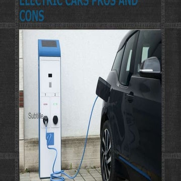 Electric cars pros and cons