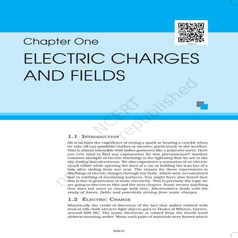 Electric charges and fields motivation