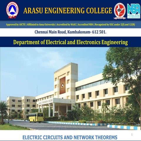 Electric circuits and network theorems