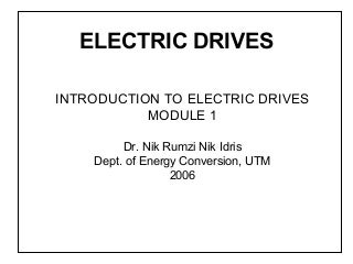 Electric drives