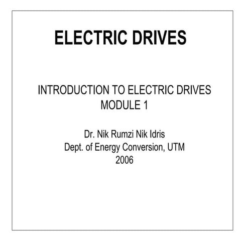Electric drives