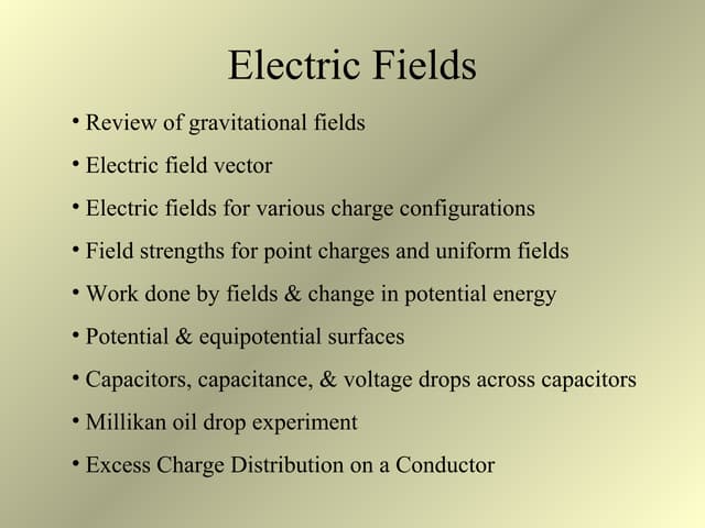 Electricfields
