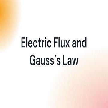 Electric Flux and Gauss's Lawsjjssjskskk