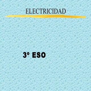 Electricidad 3º eso