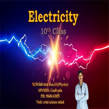 Electricity class 10 notes complete one shot | PPTX
