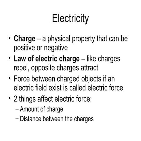 Electricity