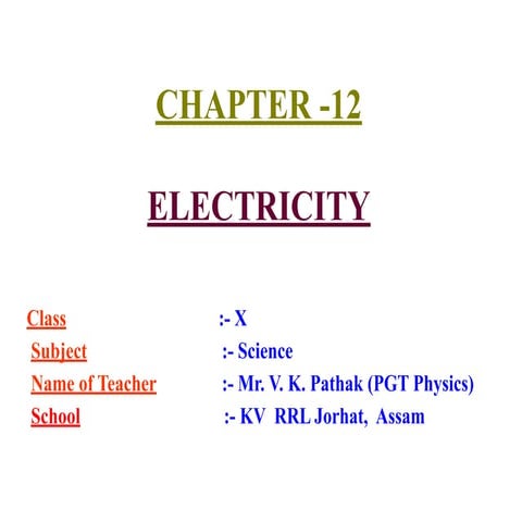 ELECTRICITY.ppt.pdf of class 12 for boards