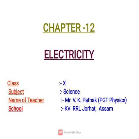 Current electricity topic for class 12 intermediates