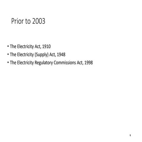 Electricity Act 2003 Electricity Act2003
