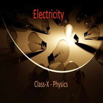 Electricity- Class-X-CBSE
